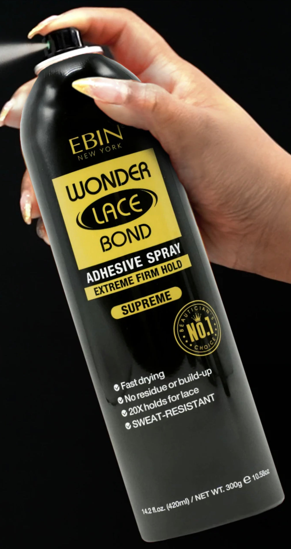 EBIN WONDER LACE BOND WIG ADHESIVE SPRAY - EXTREME FIRM HOLD
